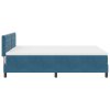 Boxspring postel s matrací tmavě modrá 160x200 cm samet 3339120