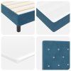 Boxspring postel s matrací tmavě modrá 160x200 cm samet 3339120