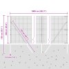 Sada sloupků 2 sloupky Pozinkovaná ocel 10 x 1 m Odolné 3351574