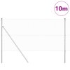 Sada sloupků 2 sloupky Pozinkovaná ocel 10 x 1 m Odolné 3351574