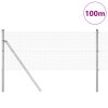 Svařovaný drátěný plot se 13 sloupky 0.4x100 m z pozinkované oceli 3351658
