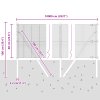 Svařovaný plot se 13 sloupky 0.6x100 m pozinkované oceli 3351667