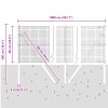 Svařovaný drátěný plot se 7 sloupky Šedá 0.6x10 m Ocel 3351802