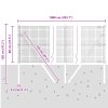 Svařovaný drátěný plot s 7 sloupky Šedý 0,8x10 m Ocel 3351806