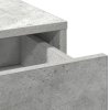 3dílná souprava toaletního stolku s LED, šedý beton a dřevo 3334212