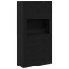 Highboard Černý dub 80x33x150 cm Kompozitní dřevo 3334345