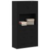 Highboard Černý dub 80x33x150 cm Kompozitní dřevo 3334345