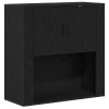 Highboard Černý dub 80x33x150 cm Kompozitní dřevo 3334345