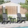 Adirondack židle 2 ks Světle šedé 74x82x90 cm HDPE 3335829