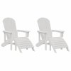 Zahradní křeslo 2 pcs Bílá 83 x 74 x 92 cm Polyethylen 3335842