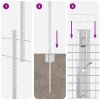 Pozinkovaný drátěný plot s 10 sloupky Stříbrný 1,4x10 m Ocel 3336334