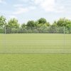 Pozinkovaný drátěný plot s 10 sloupky Stříbrný 1,4x10 m Ocel 3336334
