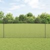 Svařovaný drátěný plot se 22 U sloupky Šedý 1.4x25 m Ocel 3336606