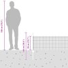 Svařovaný drátěný plot se 22 U sloupky Šedý 0.5x50 m Ocel 3336622