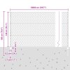Plotové sloupky 22 ks U-kanál 140 cm pozinkovaná ocel 3337078