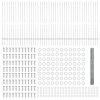 Plotové sloupky 22 ks U-kanál 140 cm pozinkovaná ocel 3337078