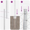 Plotové sloupky 22 ks U-channel 150 cm pozinkovaná ocel 3337081