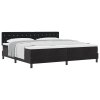 boxspring postel s matrací černá 200x200 cm samet 3339130