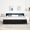 boxspring postel s matrací černá 200x200 cm samet 3339130