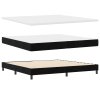 boxspring postel s matrací černá 200x200 cm samet 3339130