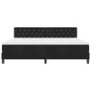 boxspring postel s matrací černá 200x200 cm samet 3339130
