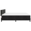 boxspring postel s matrací černá 200x200 cm samet 3339130