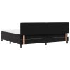 boxspring postel s matrací černá 200x200 cm samet 3339130