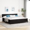 boxspring postel s matrací černá 200x200 cm samet 3339130