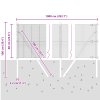 Svářený drátěný plot s 7 sloupky 0.6x10 m Pozinkovaná ocel 3351564