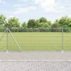 Sada sloupků pro plot Sada 2 Pozinkovaná ocel 10m x 1m Odolné 3352283