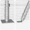 Svařované drátěné oplocení s 13 sloupky 0.4x25 m Pozinkovaná ocel 3352300