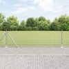 Svařované drátěné oplocení s 13 sloupky 0.4x25 m Pozinkovaná ocel 3352300
