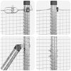 Svařované drátové oplocení s 13 kovanými sloupky 1.4x25 m pozinkovaná ocel 3352326