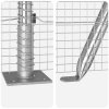 Svařované drátové oplocení s 13 kovanými sloupky 1.4x25 m pozinkovaná ocel 3352326