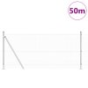 Pletivový plot s 13 sloupky 1x50 m z pozinkované oceli 3352354
