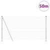 Svařovaný drátěný plot s 13 sloupky 1,2x50 m Pozinkovaná ocel 3352357