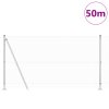 Svařované drátěné oplocení s 13 přírubovými sloupky 1.2x50 m pozinkovaná ocel 3352358