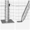 Svařované drátěné oplocení s 13 přírubovými sloupky 1.2x50 m pozinkovaná ocel 3352358