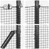 Svařovaná drátěná síť s 13 sloupky s obroučkou Šedá 1,2x25 m Ocel 3352559