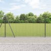 Svařovaná drátěná síť s 13 sloupky s obroučkou Šedá 1,2x25 m Ocel 3352559