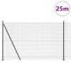 Sada sloupků plotu Sada 2 Šedá Kov, PVC 25 x 1,5 m Odolná 3352565