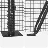 Sada sloupků plotu Sada 2 Šedá Kov, PVC 25 x 1,5 m Odolná 3352565