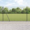 Sada sloupků plotu Sada 2 Šedá Kov, PVC 25 x 1,5 m Odolná 3352565