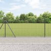 Svařovaný drátěný plot s 13 konstrukčními sloupky Šedá 1x50 m Ocel 3352590