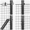 Svařované drátěné oplocení s 13 flanged posts šedá 1,2x50 m ocel 3352595