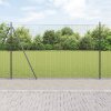 zvarovaný drátový plot se 13 sloupky s rozšířením Šedý 1,4x50 m Ocel 3352598