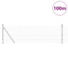 Svařovaná drátěná síť s 13 flanged posty Šedá 0,4x100 m Ocel 3352603