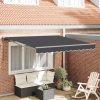 Automatická zatahovací markýza Antracit 300x250 cm 3329934