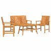 Zahradní lounge set 4 pcs Hnědá Masivní akátové dřevo 3154127