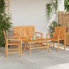 Zahradní lounge set 4 pcs Hnědá Masivní akátové dřevo 3154127